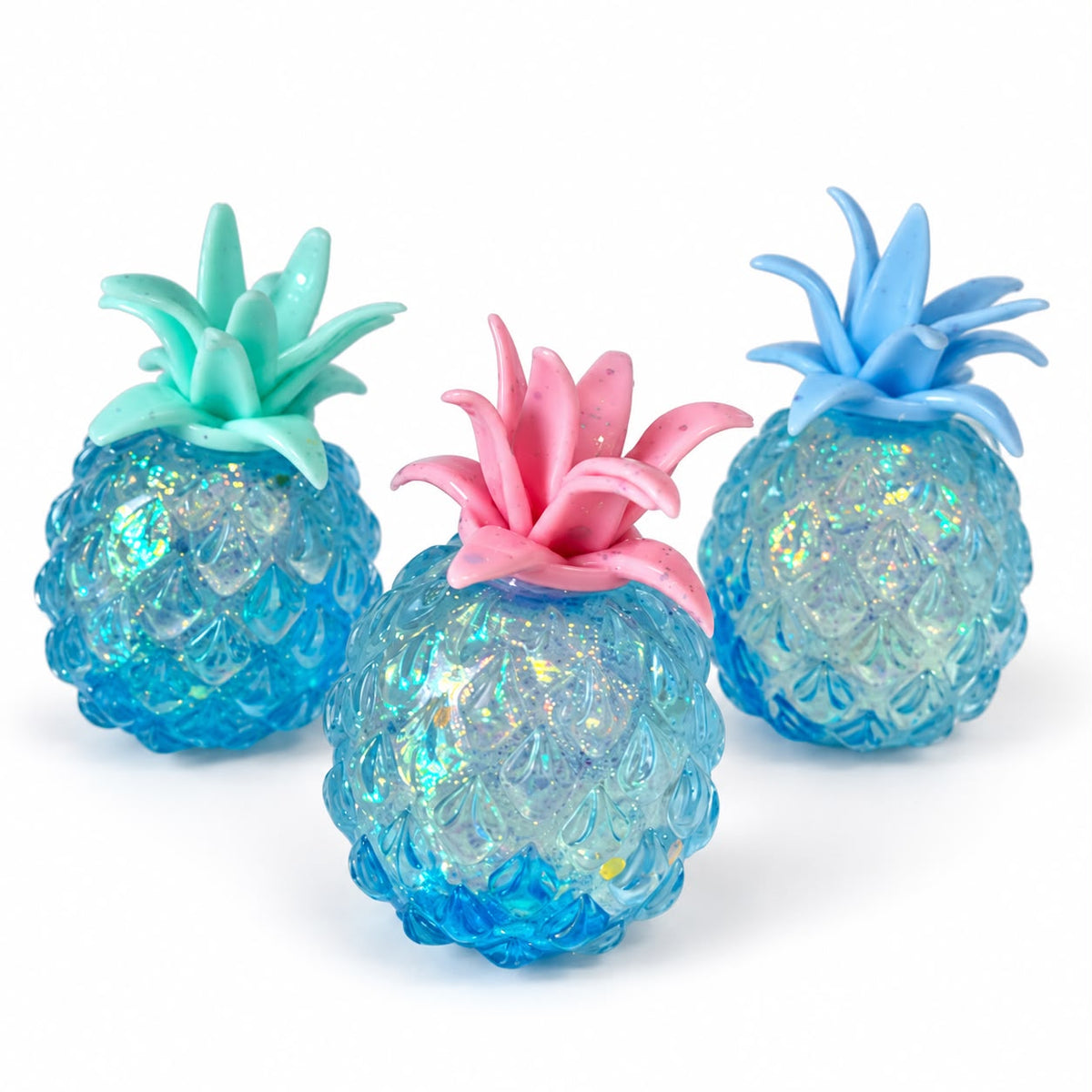 Blue Glitter Pineapple Squishy