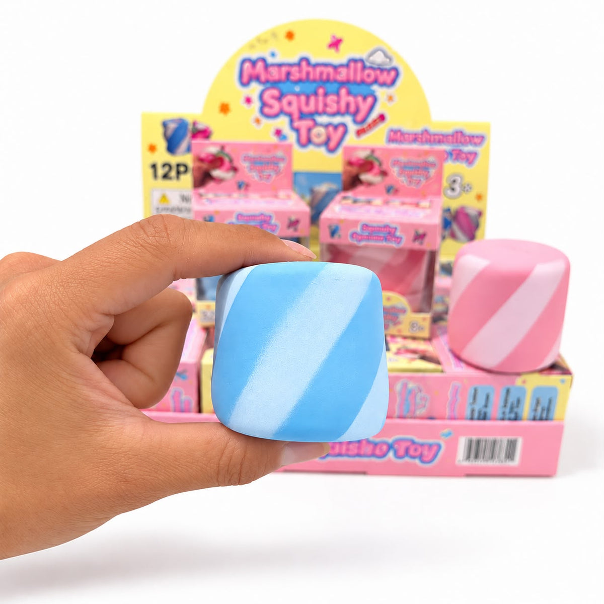 Blue Marshmallow Crunchy Squishy