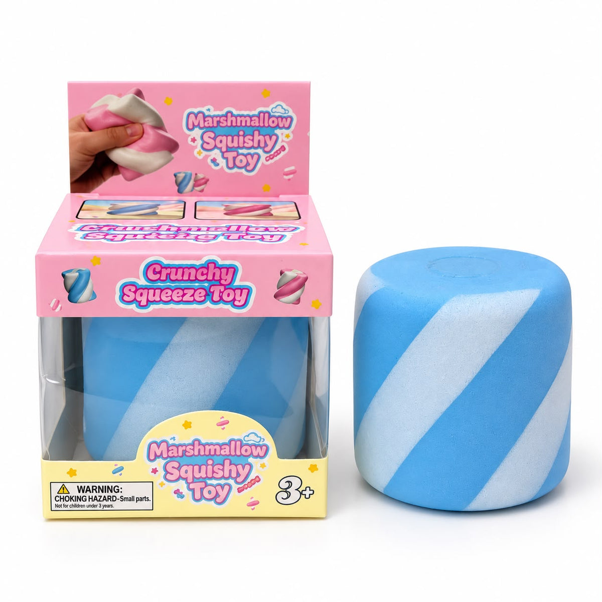 Blue Marshmallow Crunchy Squishy