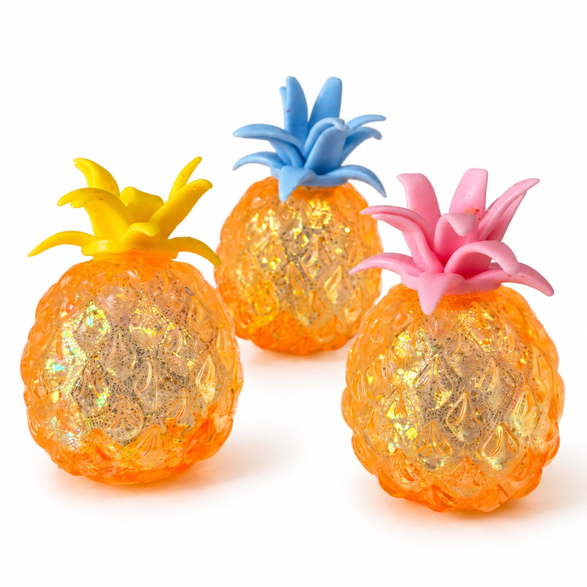 Orange Glitter Pineapple Squishy