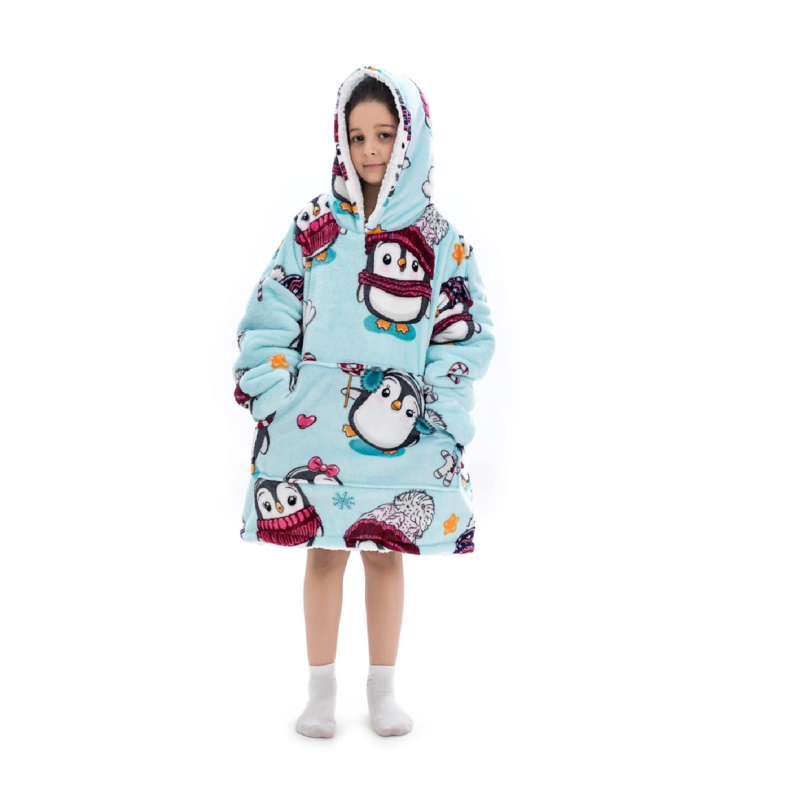 My Snuggy - Penguin Oversized Blanket Hoodie - Baby size