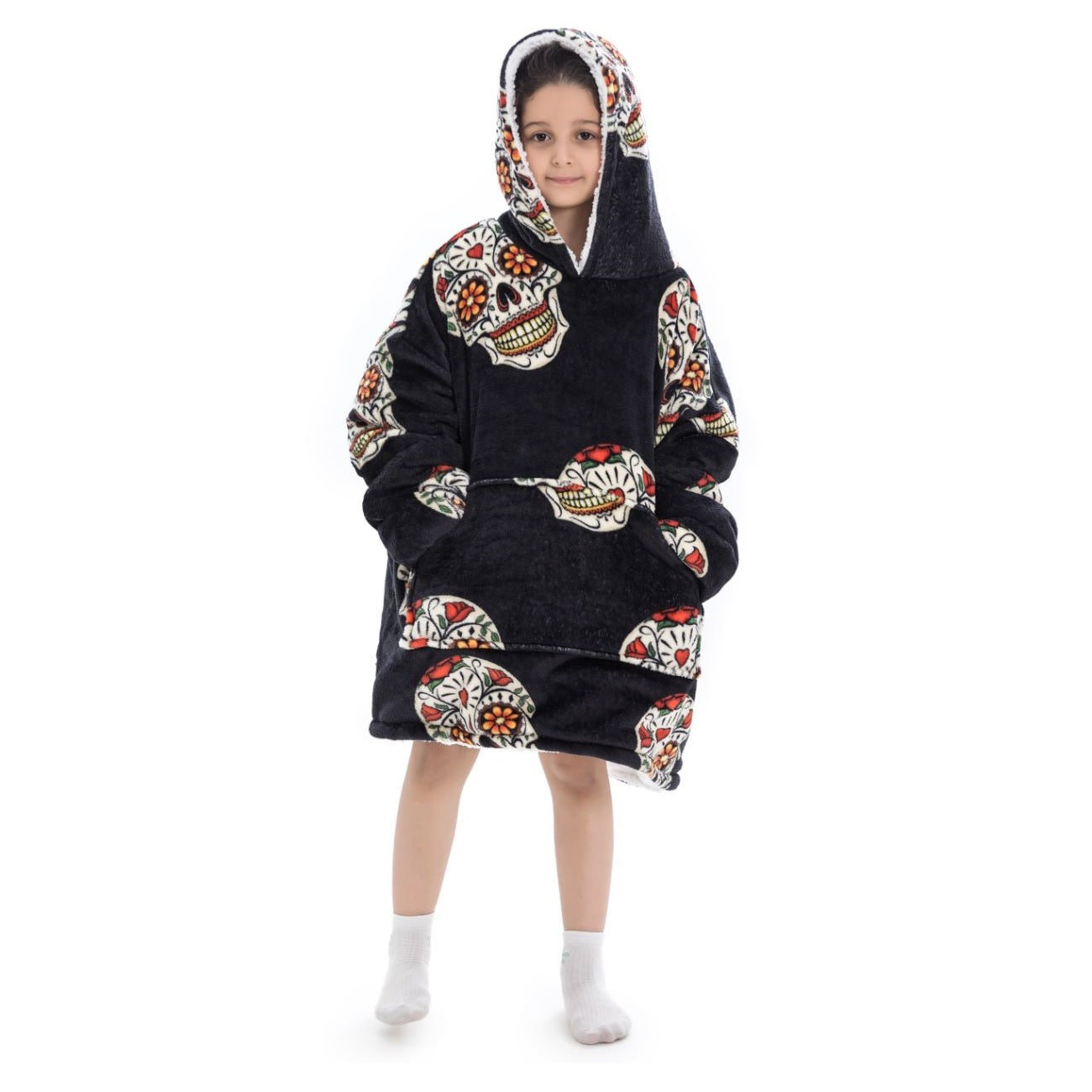 My Snuggy - Sugar Skull Oversized Blanket Hoodie - Baby size