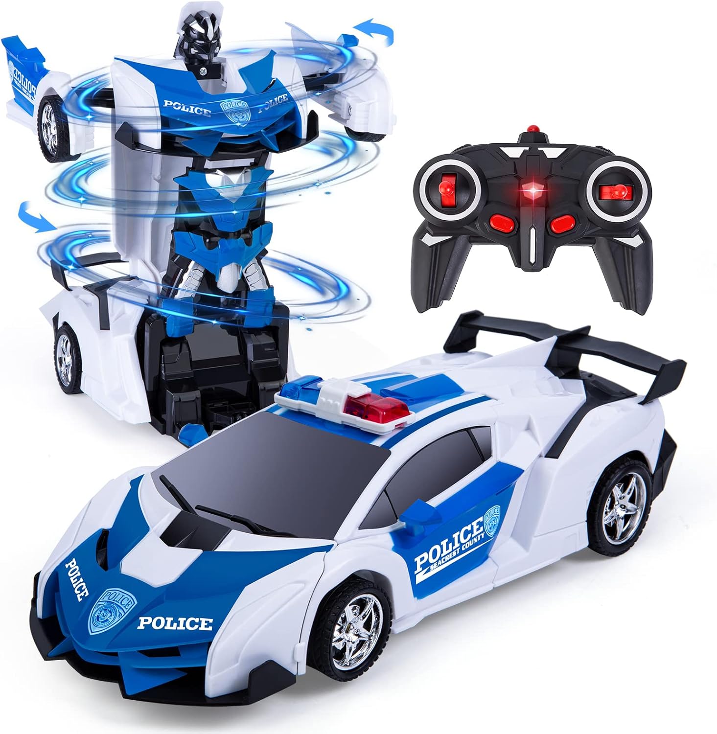 1:12 Transforming Remote Control Police Car